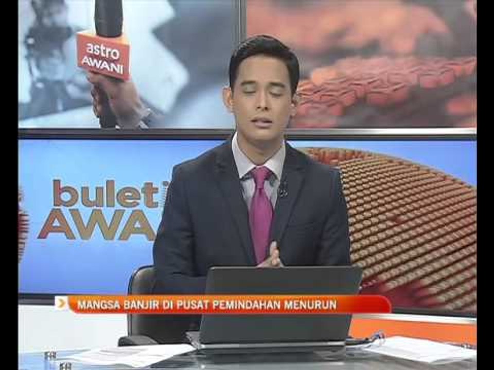 Mangsa banjir di pusat pemindahan menurun