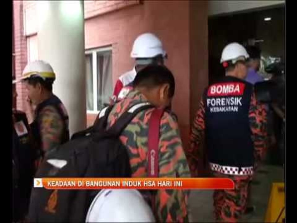 Keadaan di bangunan induk HSA hari ini