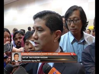 Tiada permohonan rasmi dari Azmin