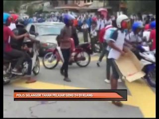 Polis Selangor tahan pelajar Geng 24 di Klang