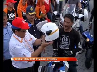 Jumlah kesalahan pemandu menurun