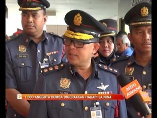 1,000 anggota bomba digerakkan hadapi La Nina
