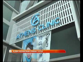 Klinik kecantikan diarah tutup