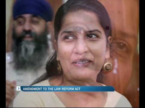 Amendment to the Law Reform act