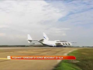 Pesawat terbesar di dunia mendarat di KLIA