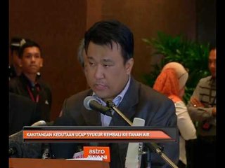 Kakitangan kedutaan ucap syukur kembali ke tanahair