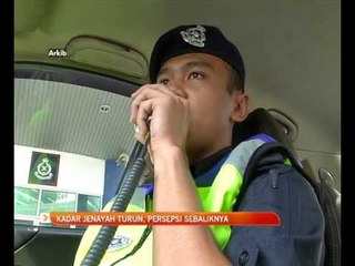 Kadar jenayah turun, persepsi sebaliknya