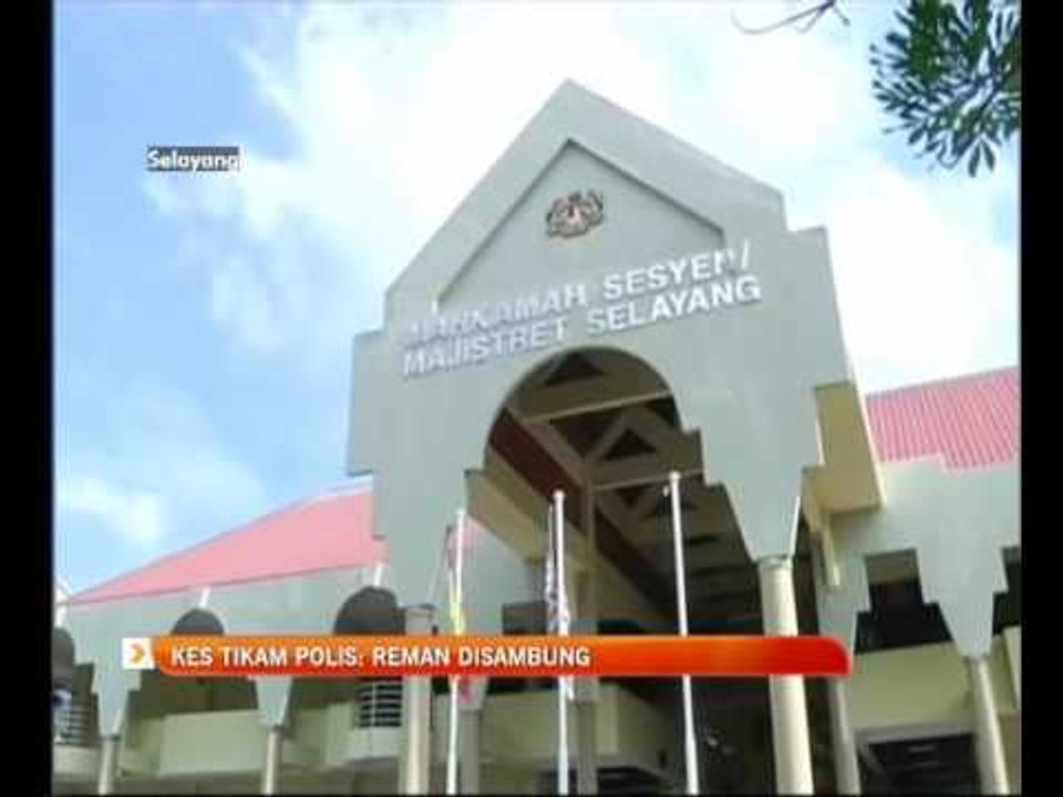 Kes tikam polis: reman disambung