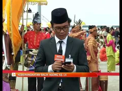 Lintas langsung majlis istiadat keberangkatan balik Agong ke-14