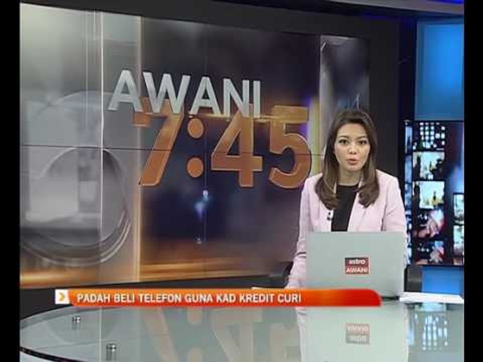 Padah beli telefon guna kad kredit curi