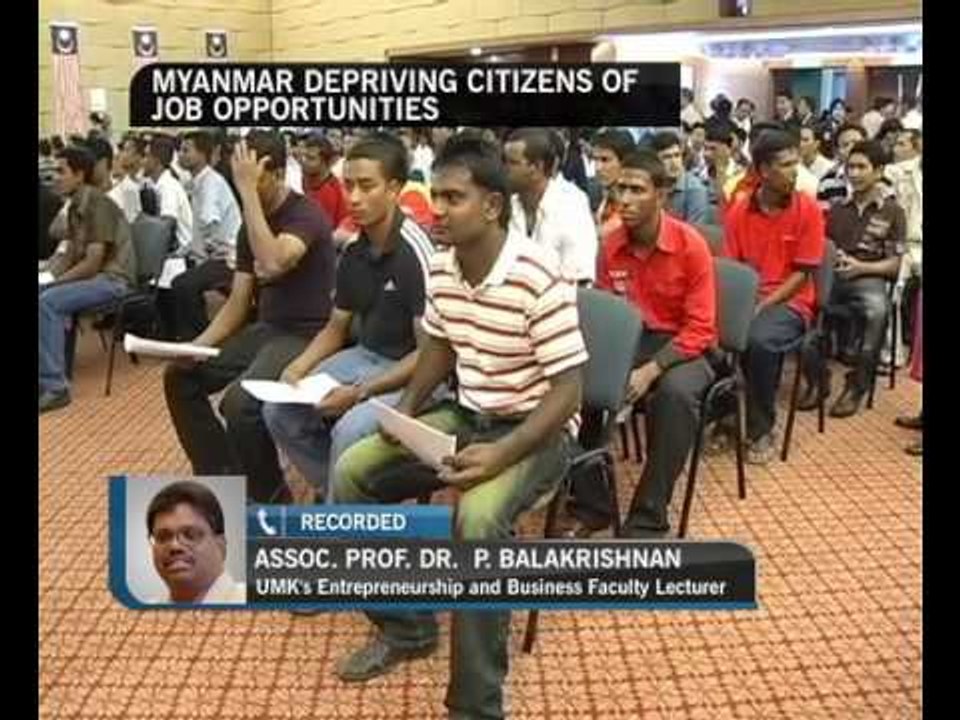Myanmar depriving citizens of job opportunities