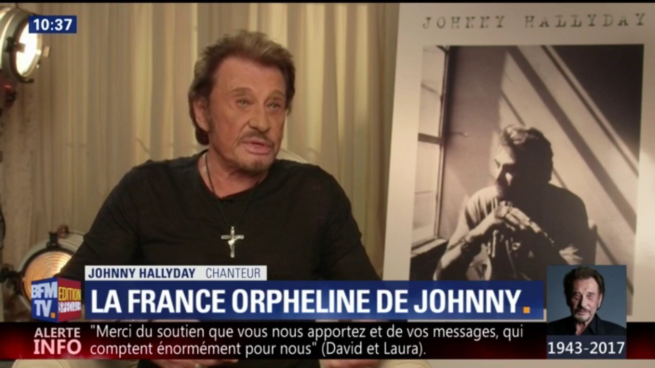 Quand Johnny Hallyday se confiait sur ses enfants sur BFMTV