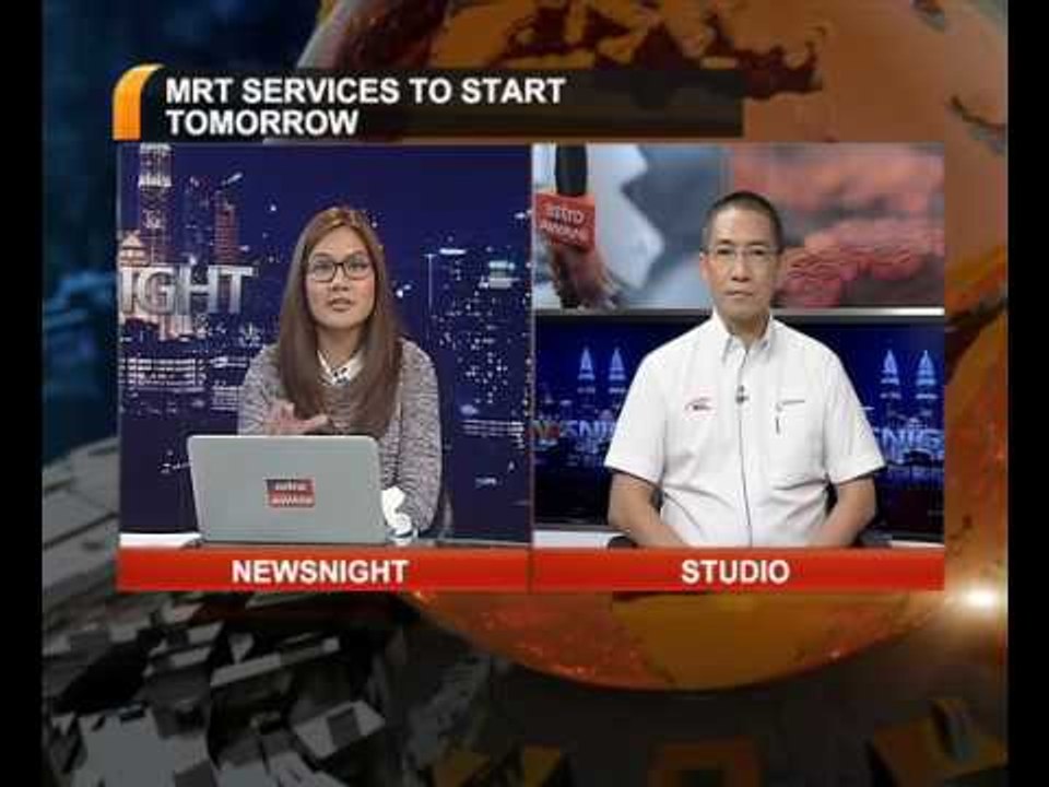 MRT services to start tomorrow