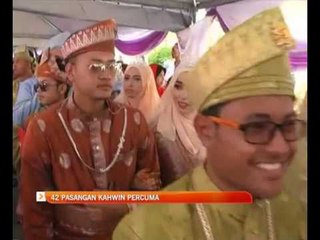 42 pasangan kahwin percuma