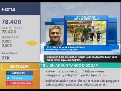 Ringgit lemah, kos barangan naik