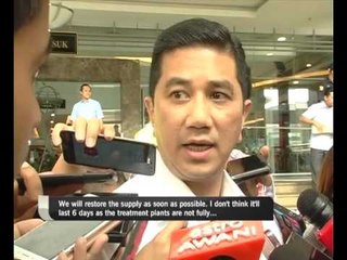 Azmin: Water cut will not last six days