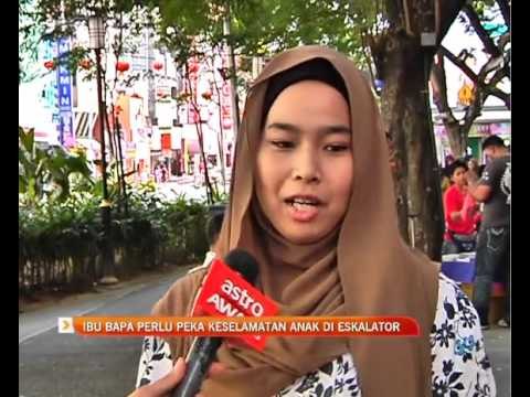 Ibu bapa perlu peka keselamatan anak di eskalator