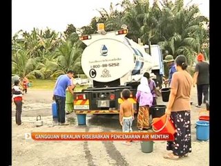 Descargar video: Gangguan bekalan air disebabkan pencemaran air mentah