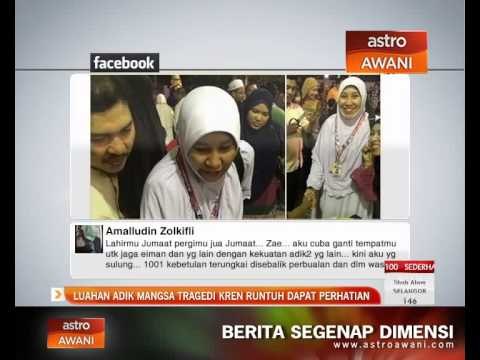 Luahan adik mangsa tragedi kren runtuh dapat perhatian
