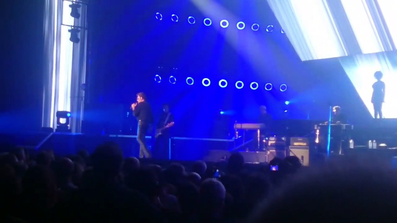 Johnny Hallyday chante "J'ai pleuré sur ma guitare" à Amnéville en novembre 2015