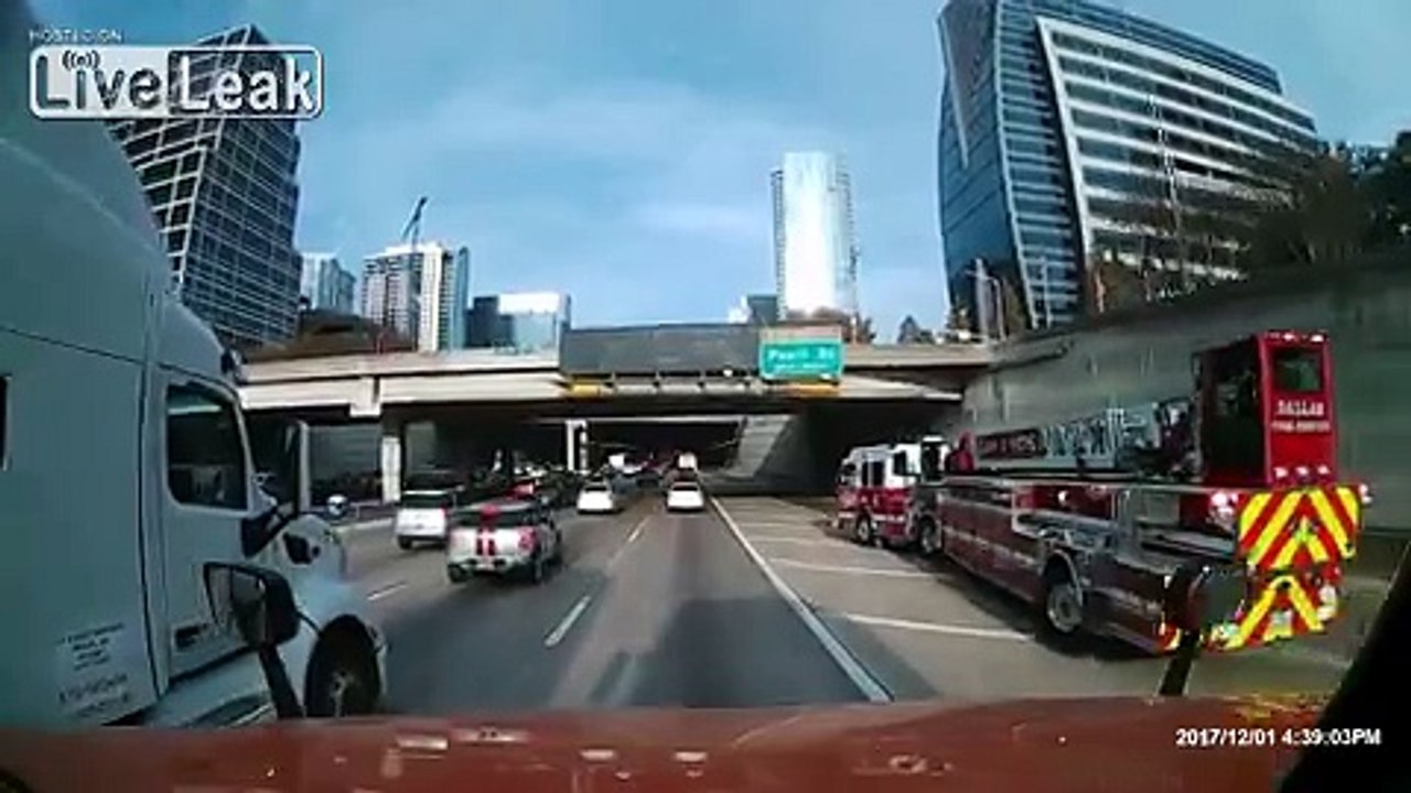 A Ladder Fire Truck Is Driven Like A Boss!