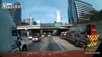 A Ladder Fire Truck Is Driven Like A Boss!