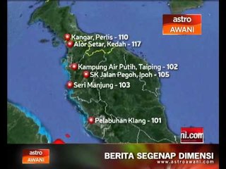 6 kawasan mencatat IPU tidak sihat