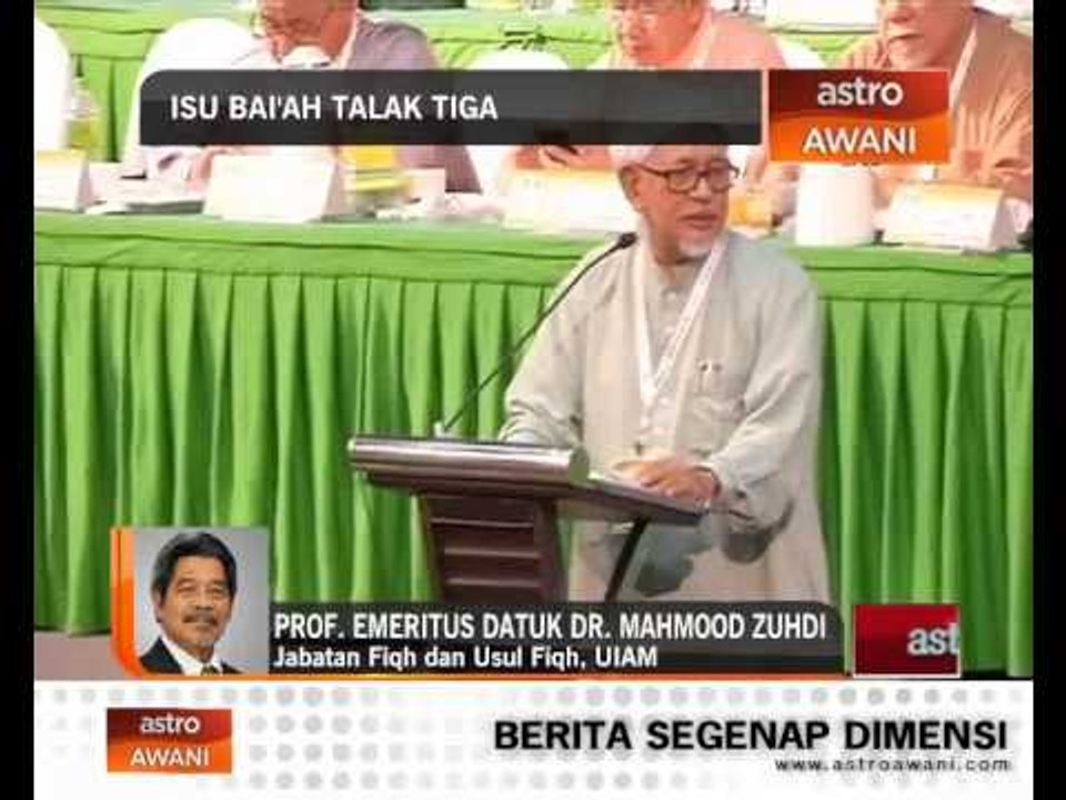 Isu Bai'ah talak tiga