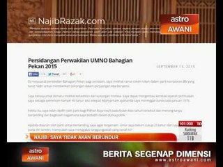 Najib Razak: Saya tidak akan berundur