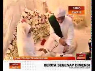 Adam AF, Fiza Elite selamat diijabkabulkan