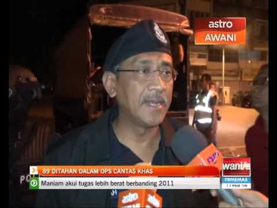 89 ditahan dalam Ops Cantas Khas