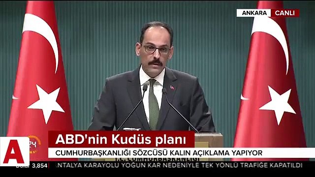 Cumhurbaşkanlığı Sözcüsü Kalın İslam İşbirliği Teşkilatı'nın toplanacağını bildirdi ve tarih verdi