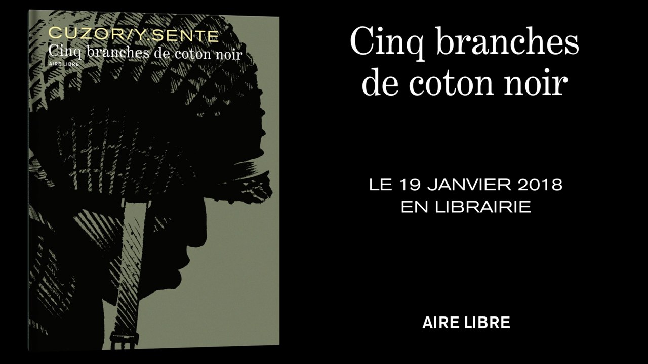 "Cinq branches de coton noir"