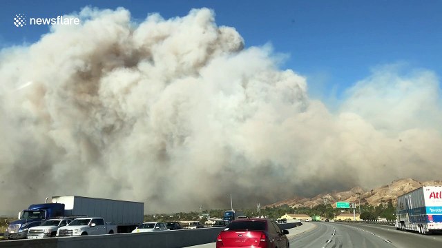 Los Angeles' Creek Fire turns skies eerie orange