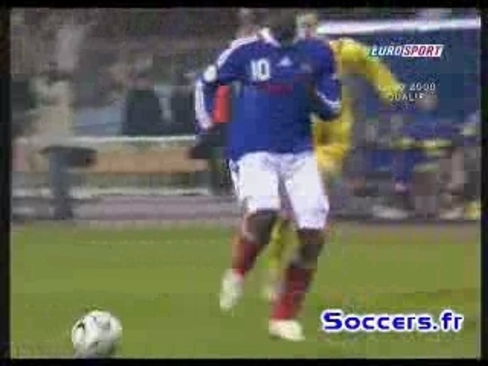 Résumé Ukraine 2-2 France Qualif Euro 2008 jour2foot