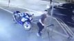 Dramatic moment personal trainer PUNCHES a bike thief