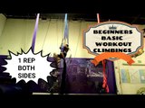 Back to circus training after 4 years, beginners aerial fabrics, basic workout 02