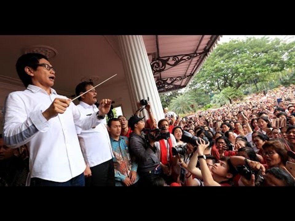 Djarot welcomes songs for Ahok and unity