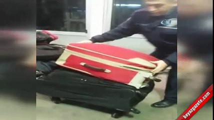Valiz içinde Türkiye'ye girmeye çalışan kadın böyle yakalandı