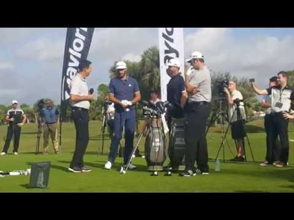 Dustin Johnson with TaylorMade for the M1 and M2 golf club launch 2017