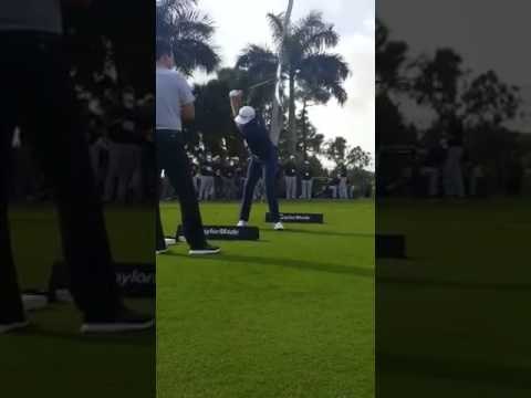 Dustin Johnson tests out new 2017 TaylorMade M1 iron (Golf club launch)