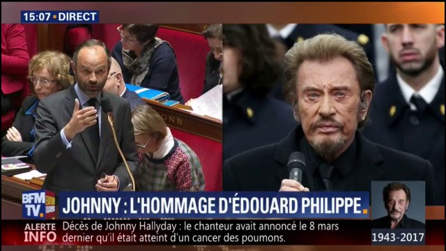 Cet artiste a su séduire, durer, se renouveler. Il avait une place particulière Philippe rend hommage à Hallyday