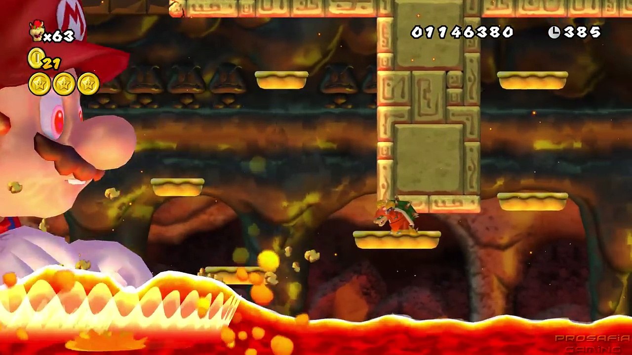 New Super Bowser Wii Final Boss Evil Mario & Ending