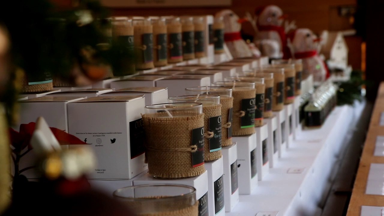 Marché de Noël de Mulhouse (5/6): des bougies naturelles "made in Alsace"