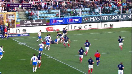 Masi scores team try in the corner! | NatWest 6 Nations