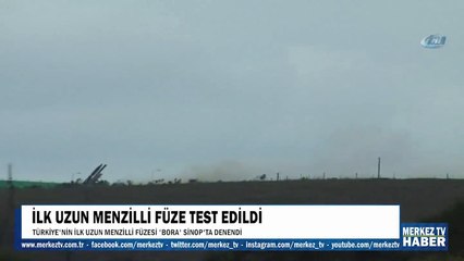 Скачать видео: Sinopta uzun menzilli füze denemesi (Milli füze Bora)