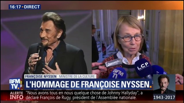 C'est un monument de la culture qui s'en va , dit Françoise Nyssen sur Johnny Hallyday