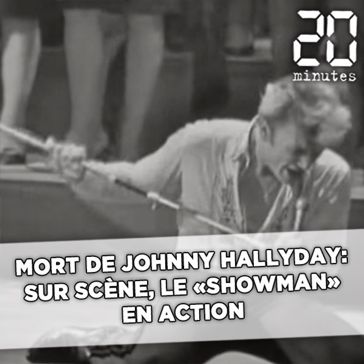 Mort de Johnny Hallyday: Sur scène, le «showman» en action