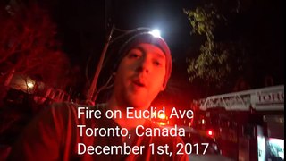 Arsonist Sets a House On Fire In Downtown Toronto owner POV-video.