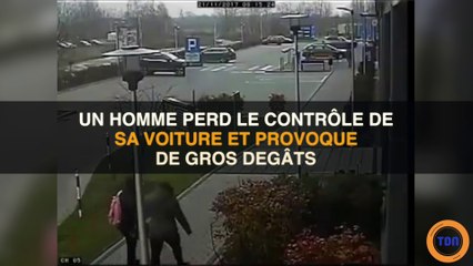 Un homme de 92 ans perd le contrôle de sa voiture, les dégâts sont considérables